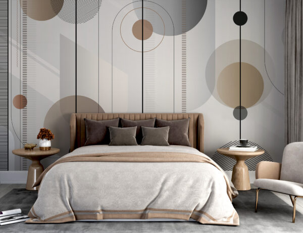 Abstract geometric shapes in soft tones. Abstract geometric shapes in soft tones.