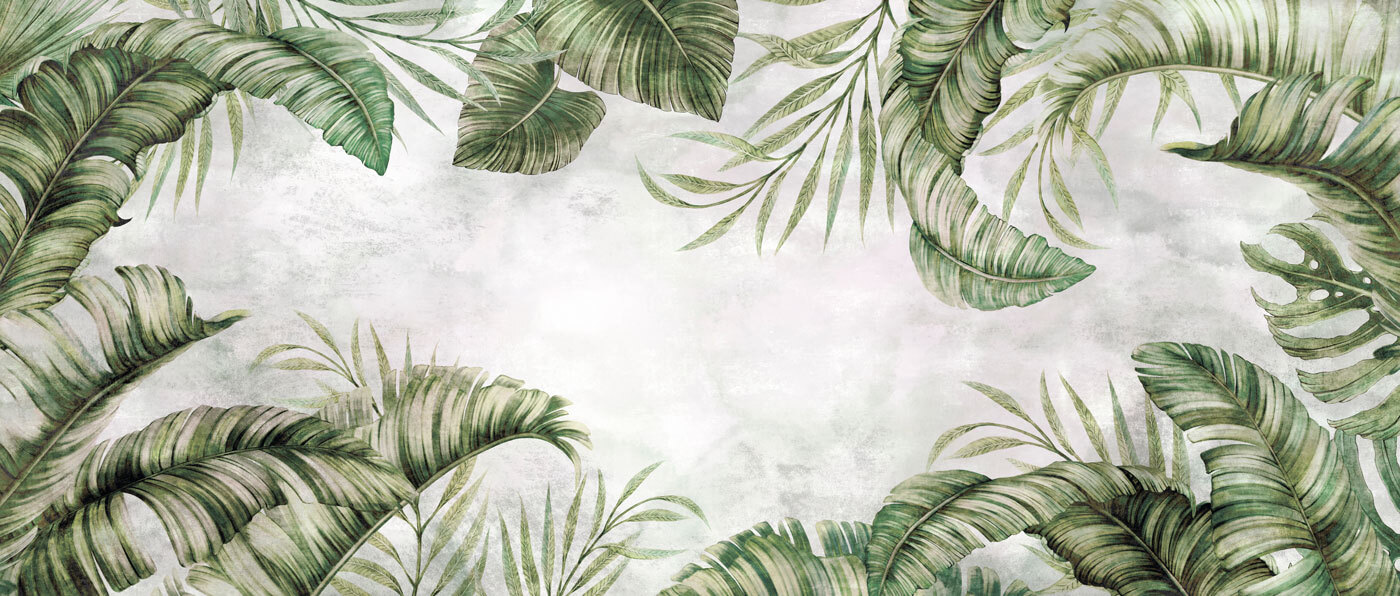 Frame of leaves and branches