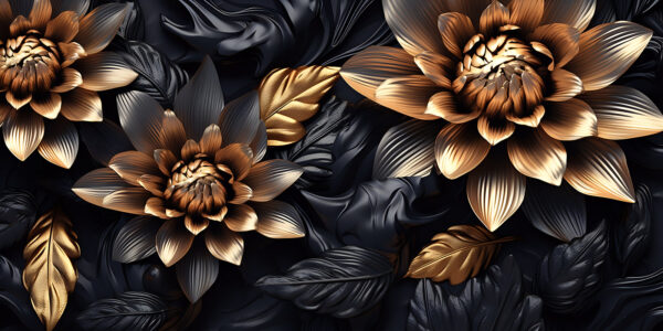 Bronze blooms in midnight shadows. Bronze blooms in midnight shadows.