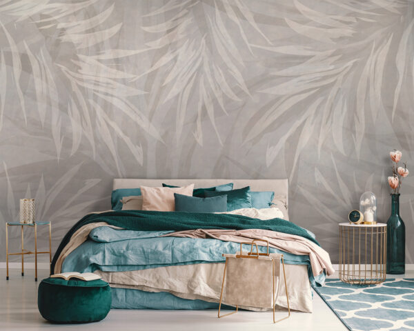 White and gray floral pattern White and gray floral pattern