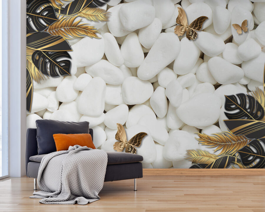 Natural elegance with decorative accents.