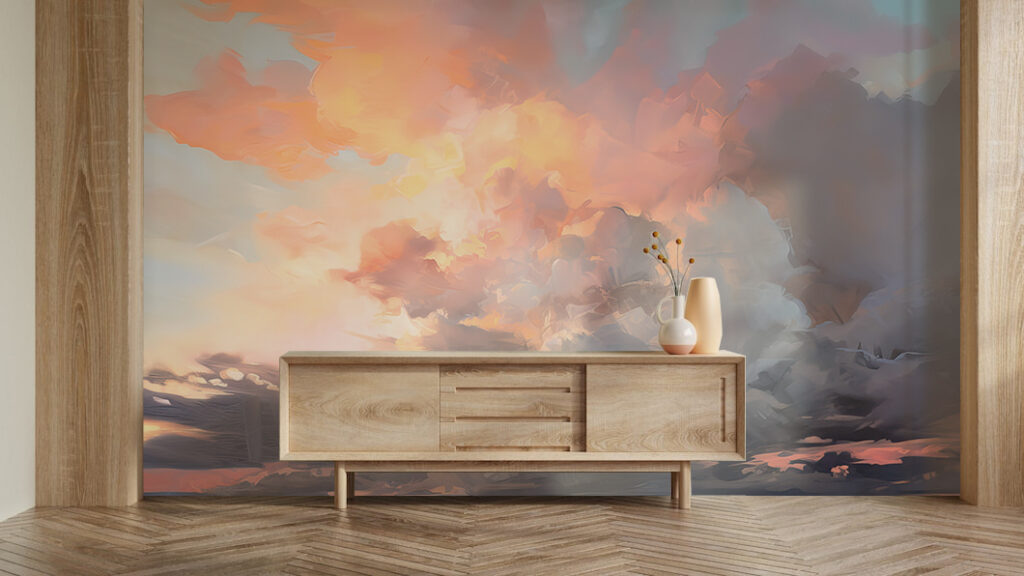 Colorful clouds in the sky Colorful clouds in the sky