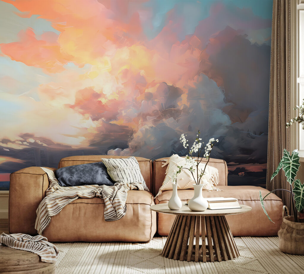 Colorful clouds in the sky Colorful clouds in the sky