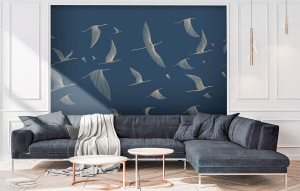 Group of birds flying Group of birds flying