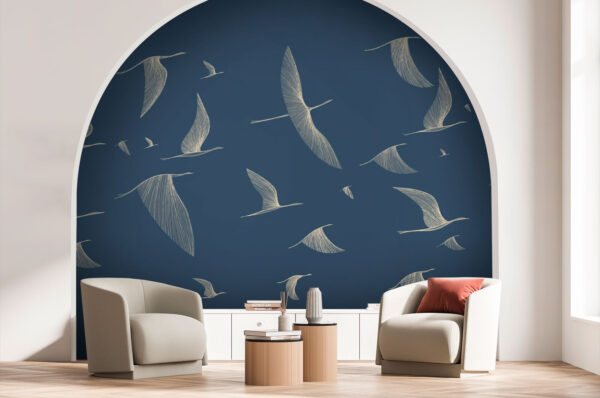 Group of birds flying Group of birds flying