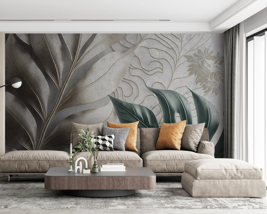 Elegant foliage pattern design.