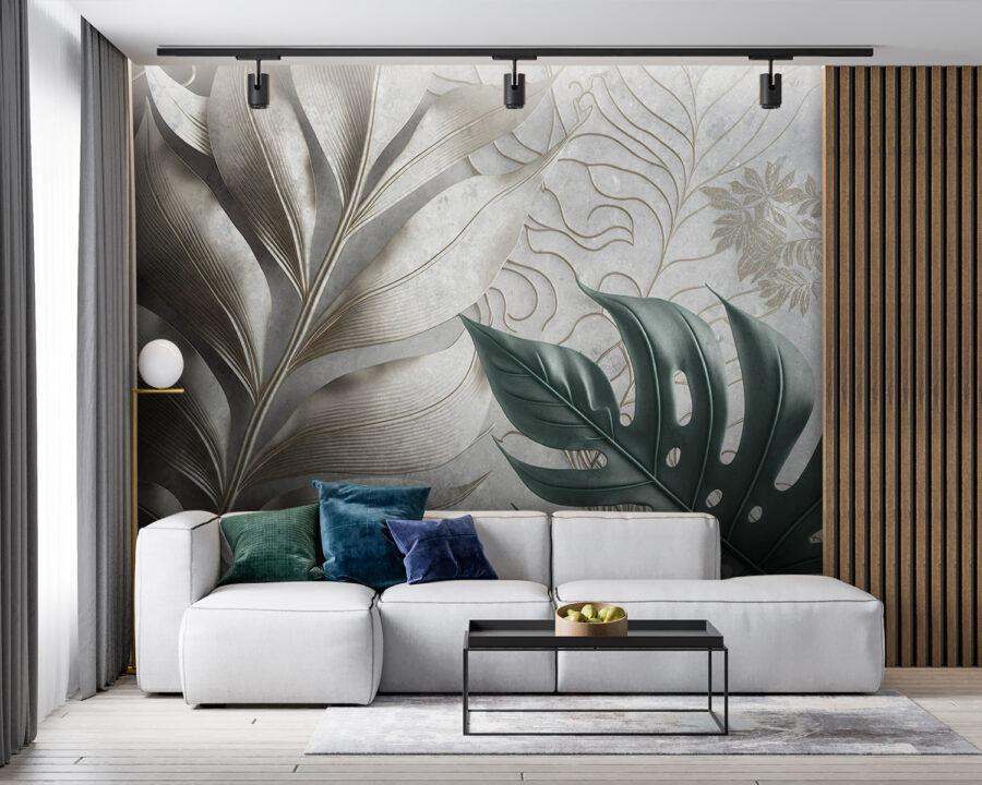 Elegant foliage pattern design.