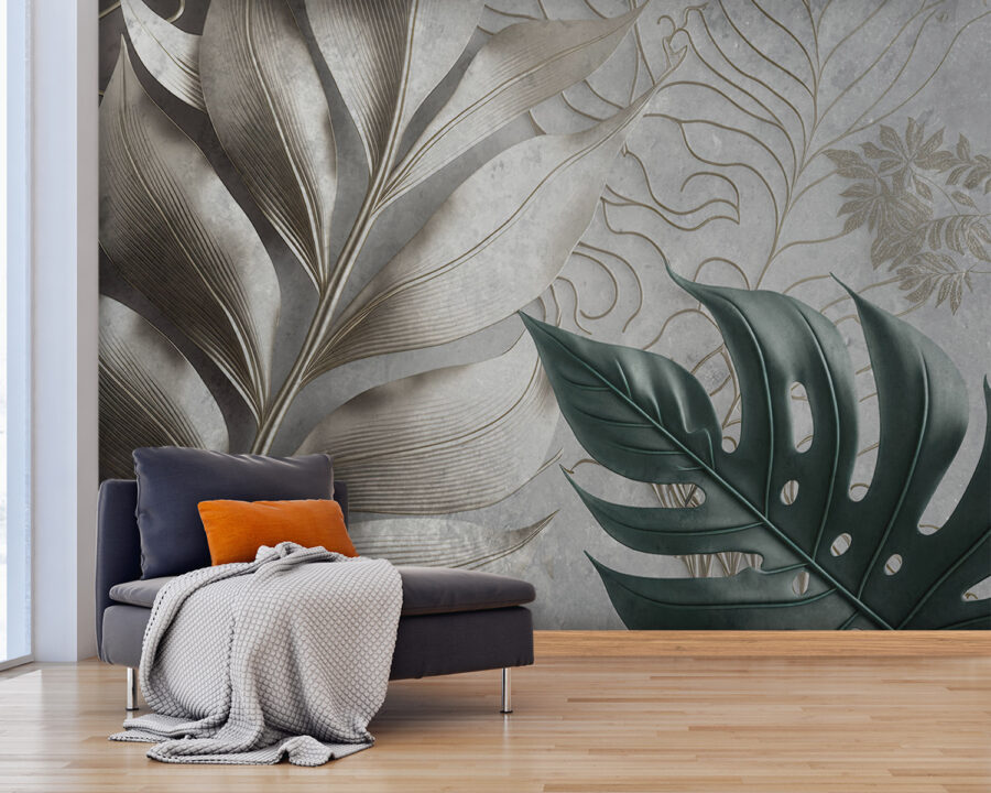 Elegant foliage pattern design.