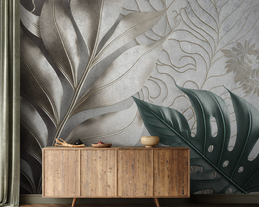 Elegant foliage pattern design.