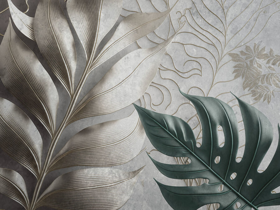 Elegant foliage pattern design.