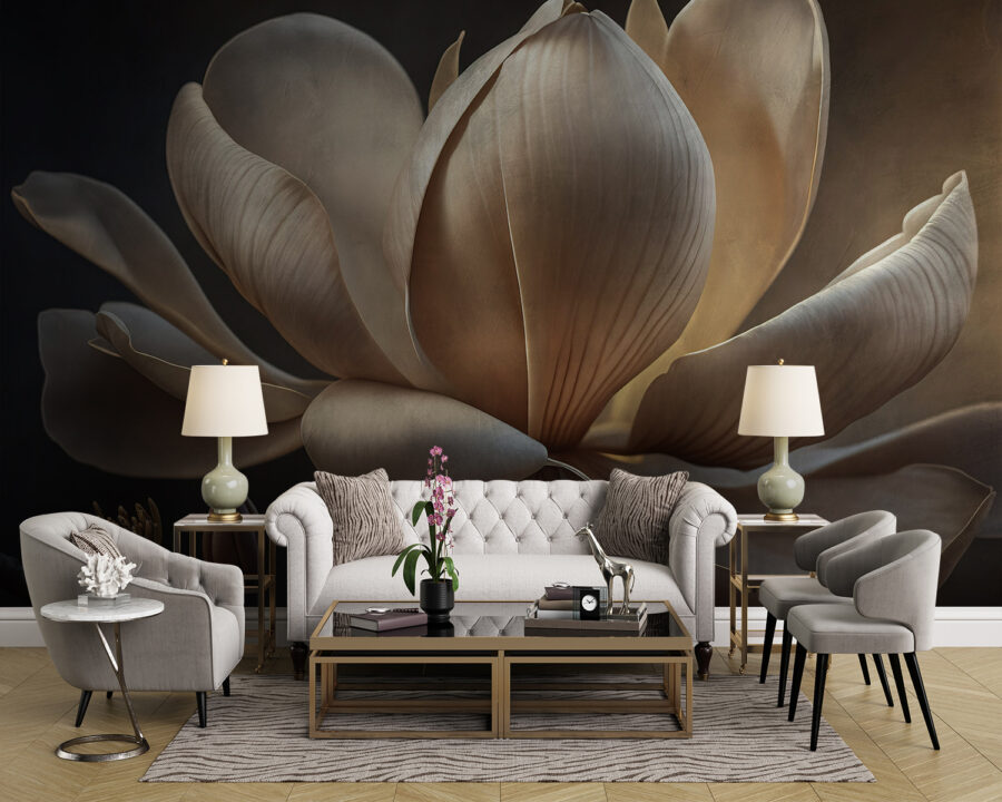 Graceful magnolia in soft light.