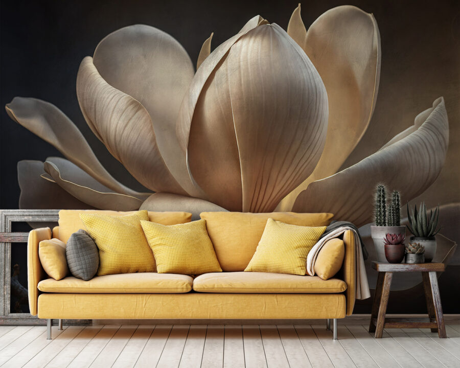 Graceful magnolia in soft light.