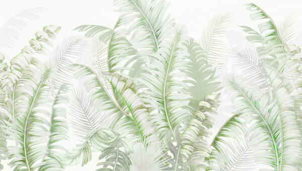 Lush green leaves in harmony