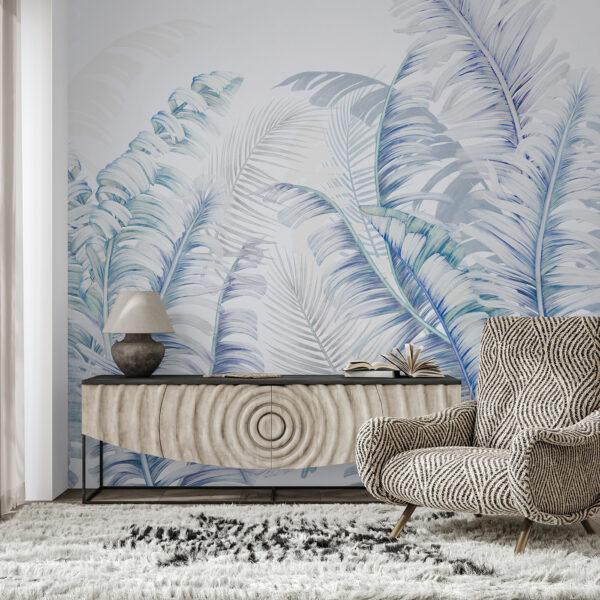 Wall mural Wall mural Lush ferns in soft pastel hues (SKU: u94469v1)