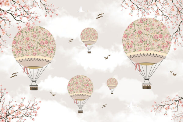 Group of hot air balloons in the sky Group of hot air balloons in the sky