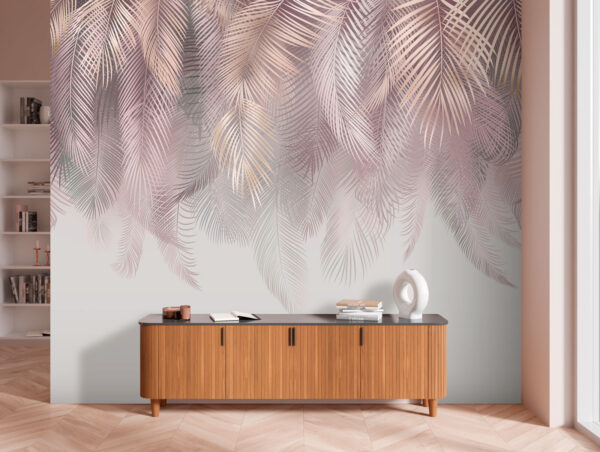Delicate leaves in soft pastel hues. Delicate leaves in soft pastel hues.