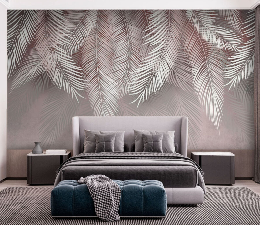 Delicate leaves against a soft backdrop.