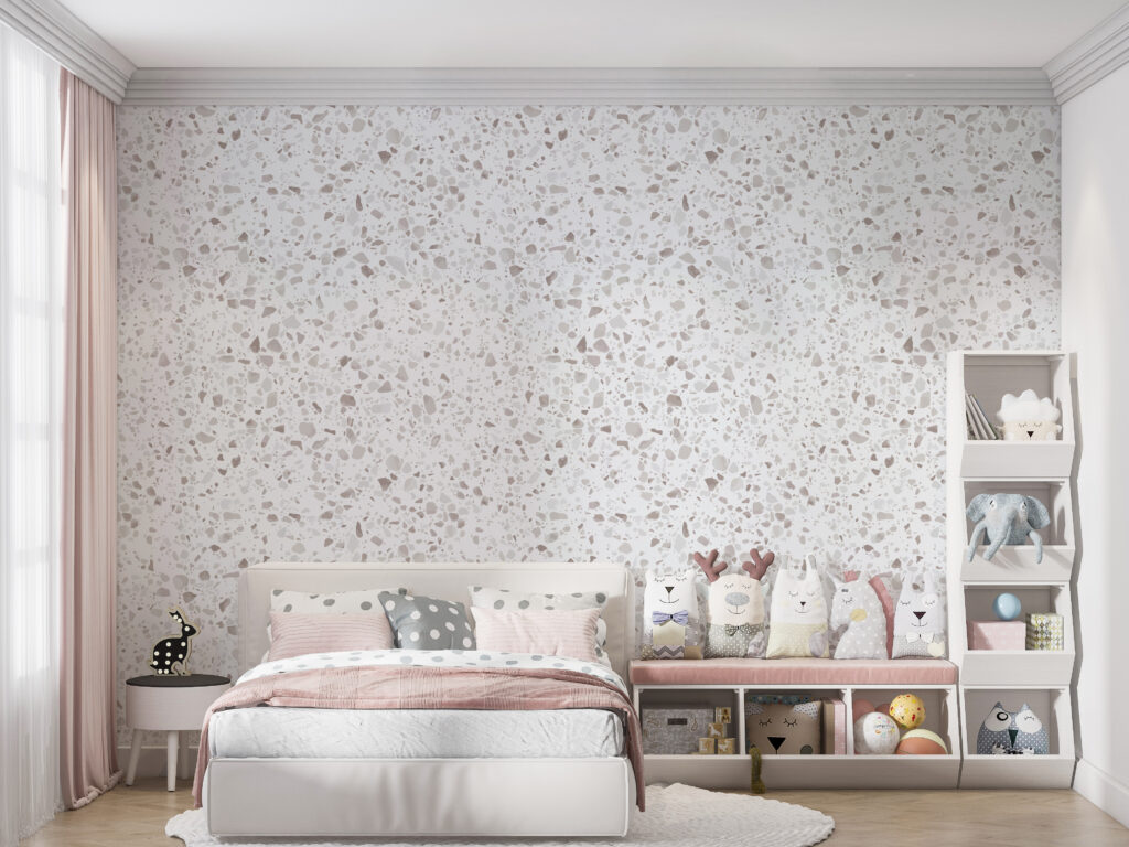 White and gray speckled surface White and gray speckled surface