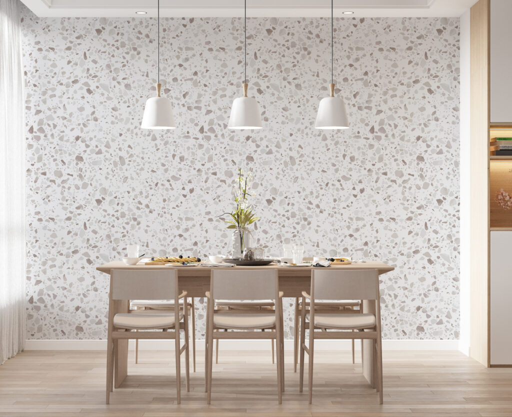 White and gray speckled surface White and gray speckled surface