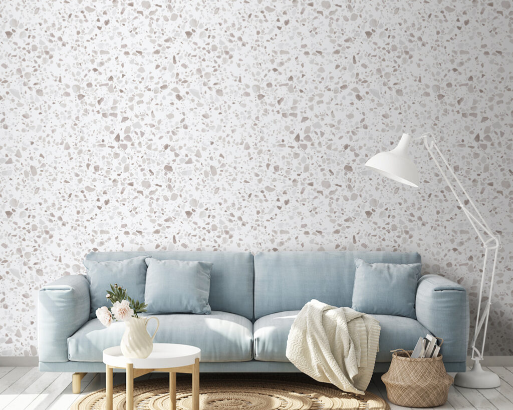 White and gray speckled surface White and gray speckled surface