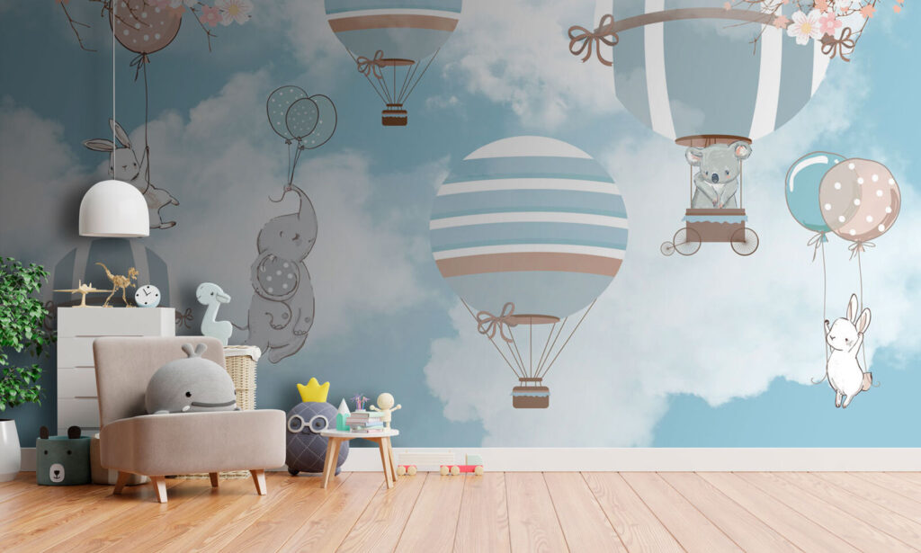 Group of elephants in the sky Group of elephants in the sky