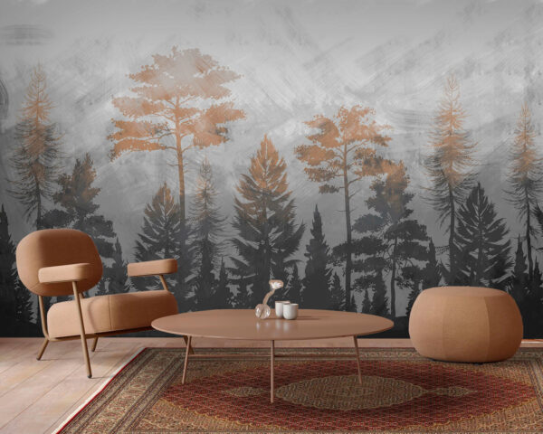 Group of trees in a forest Group of trees in a forest