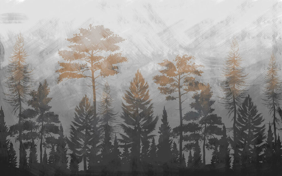 Group of trees in a forest Group of trees in a forest