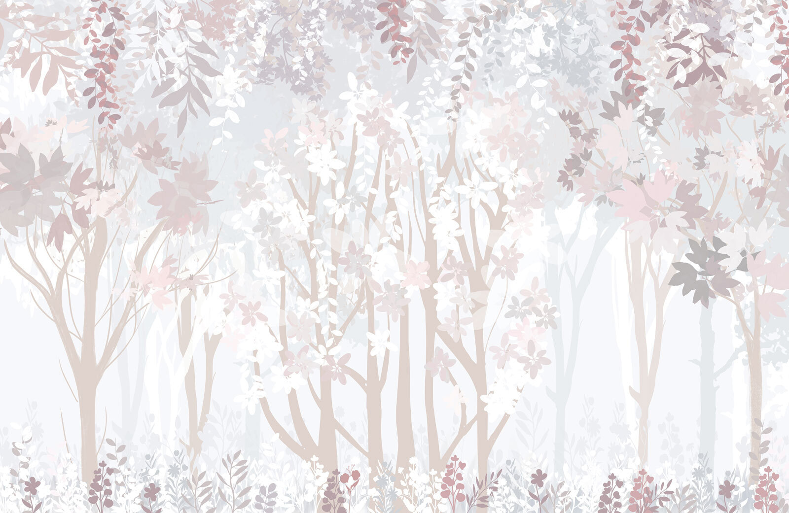 White and pink floral pattern u94171p - White and pink floral pattern