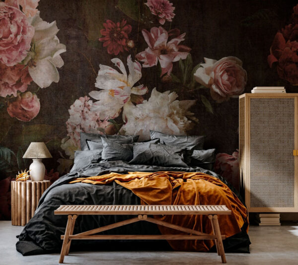 Classic floral arrangement on textured background. Classic floral arrangement on textured background.
