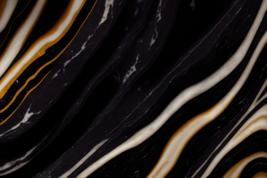 Black and white marble