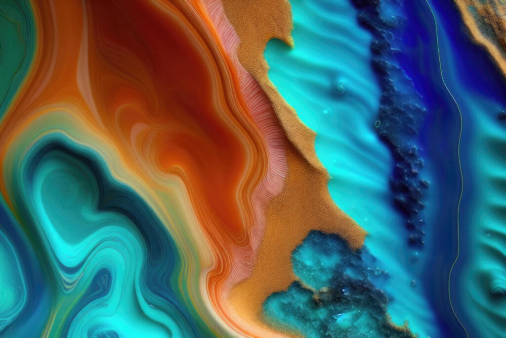 Mesmerizing waves of color and texture Mesmerizing waves of color and texture