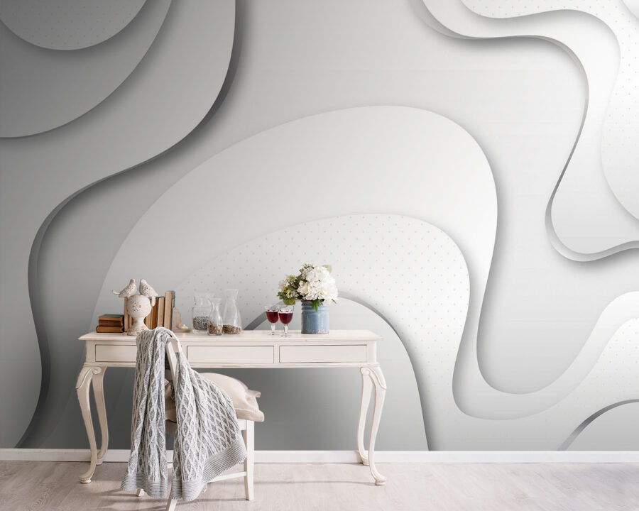 White and grey background