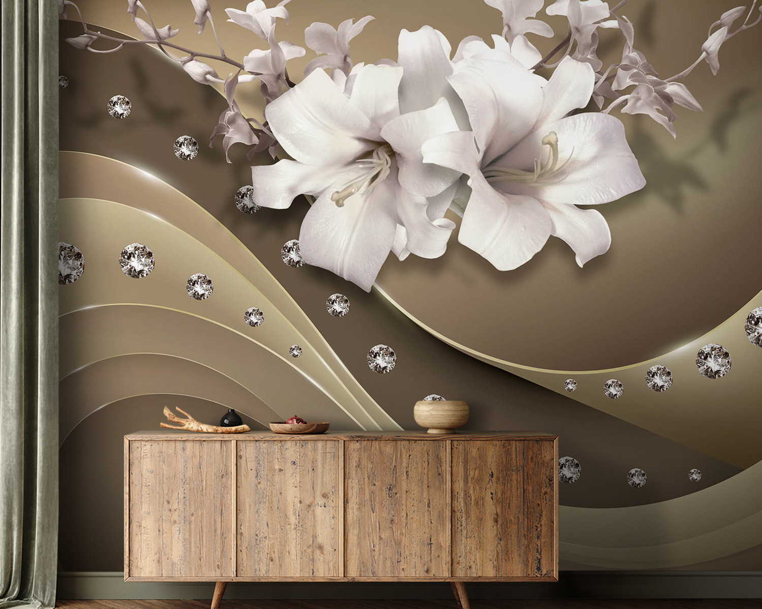 u94081pig21m - Elegant flowers with sparkling accents - tegory