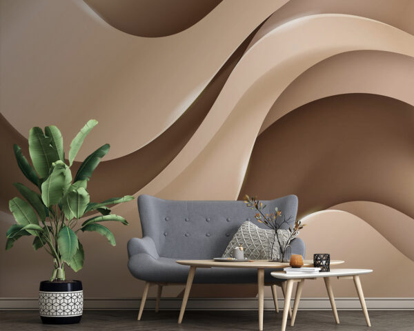 Elegant waves in soft tones Elegant waves in soft tones