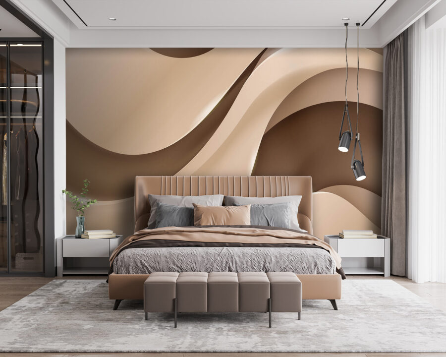 Elegant waves in soft tones