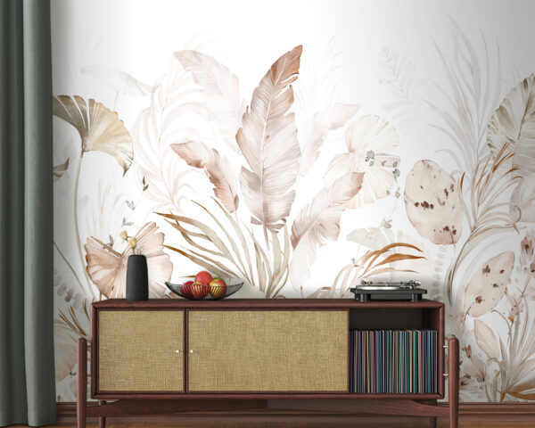 Elegant botanical elements in soft hues. Elegant botanical elements in soft hues.