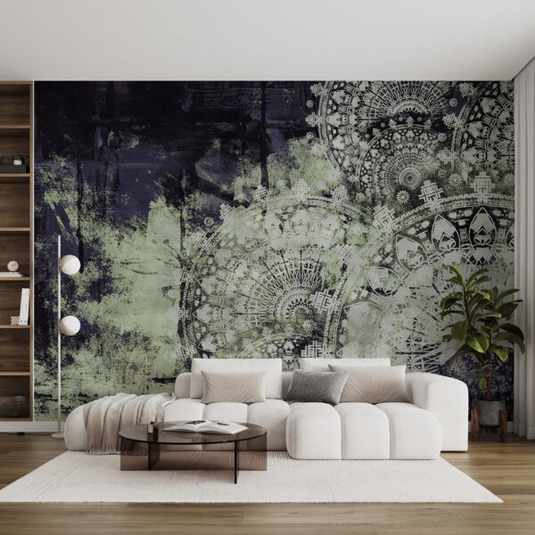 Wall mural Wall mural Abstract patterns in muted colors (SKU: u93958v3)