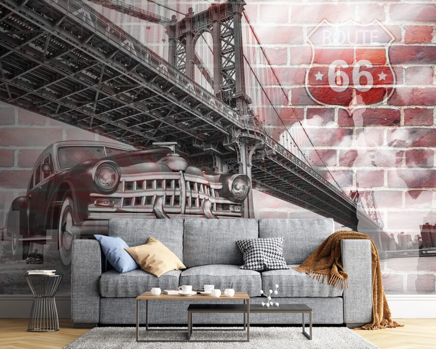 Wall murals Bridge over a river