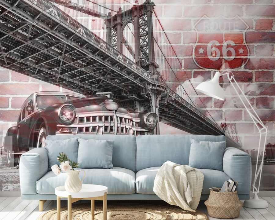 Wall murals Bridge over a river - Image 3