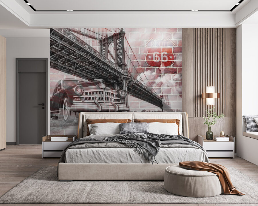 Wall murals Bridge over a river - Image 2