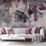 Wall murals Delicate flowers in soft hues