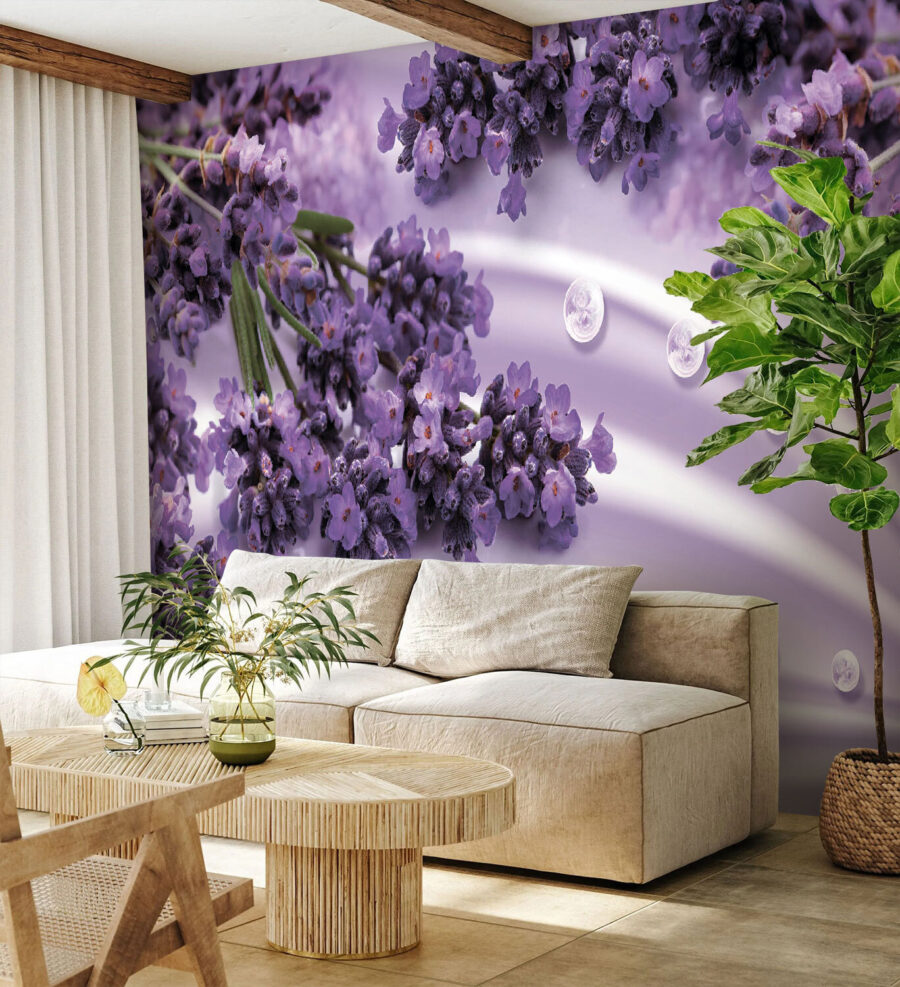 Lavender blooms in soft lavender hues