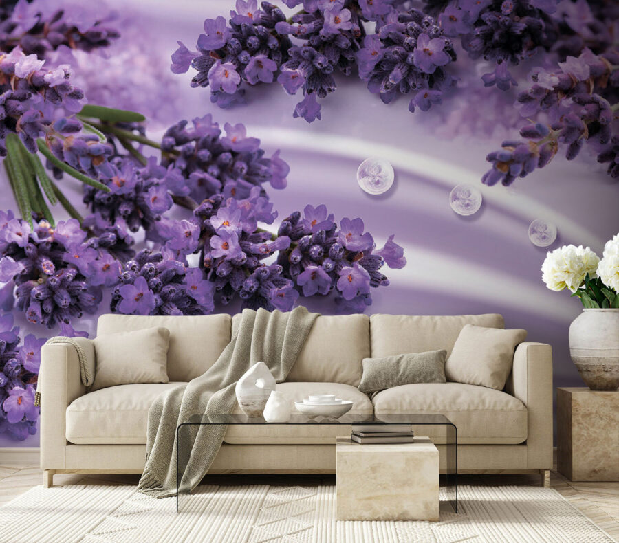 Lavender blooms in soft lavender hues