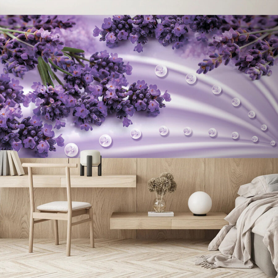 Lavender blooms in soft lavender hues