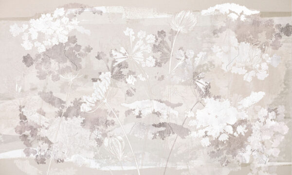 White and gray floral pattern White and gray floral pattern