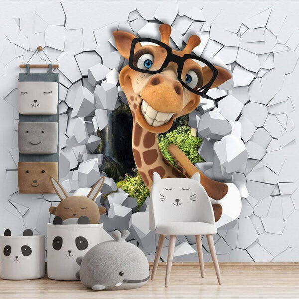 Giraffe cartoon character in glasses Giraffe cartoon character in glasses
