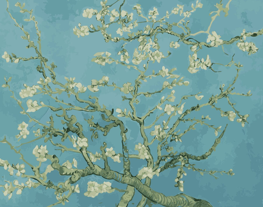 Tree with white flowers
