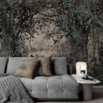 Wall murals Painting of trees and plants