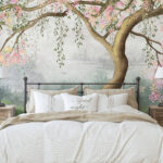 Wall murals Tree with pink flowers
