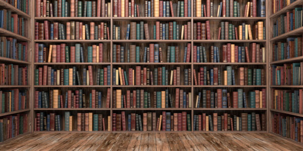 Large book shelf with many books Large book shelf with many books
